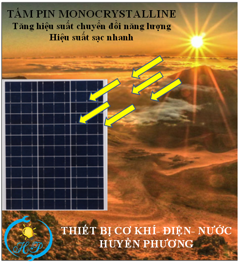 Hấp thụ ánh sáng mặt trời sau đó chuyển hóa thành điện năng