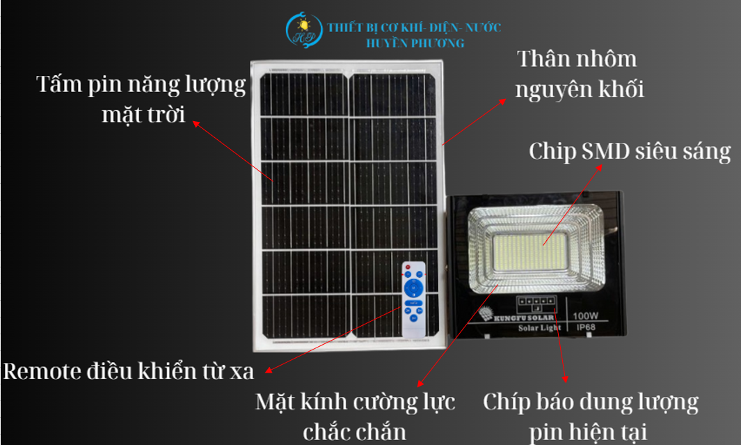 Cấu tạo đèn năng lượng mặt trời